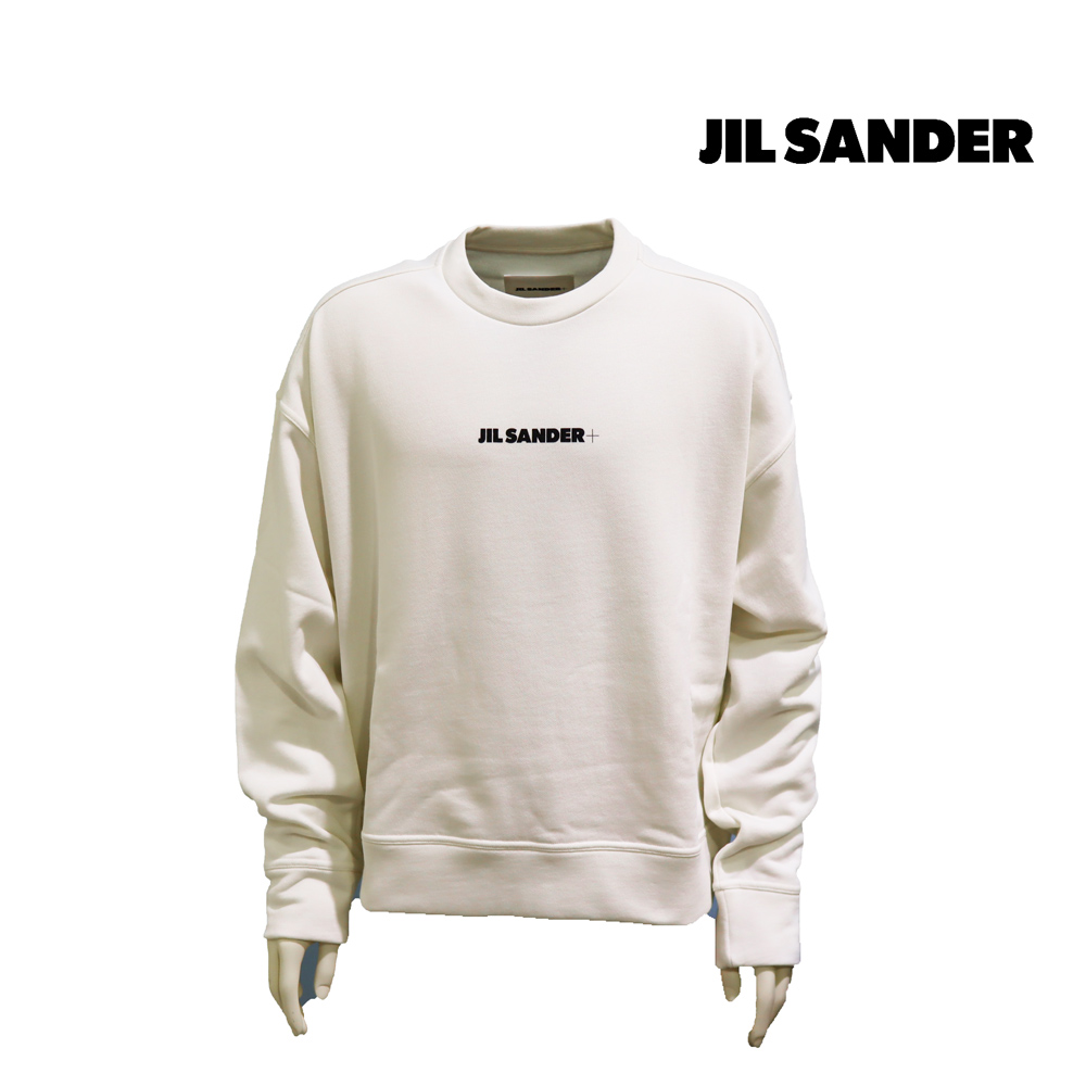 サイズM jilsander+ ロゴ　スウェット　ホワイト