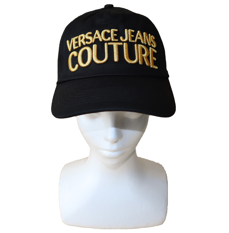 全国総量無料で ヴェルサーチ VERSACE ロゴ バイカラー 帽子 キャップ