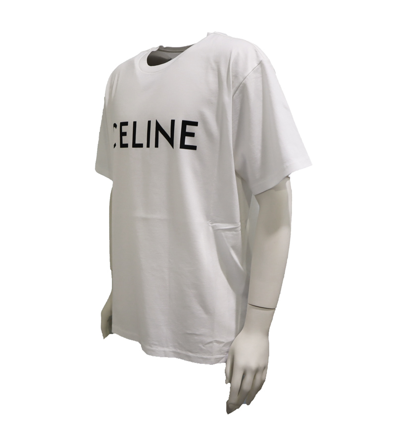 celine - セリーヌ 半袖Ｔシャツ サルキー Tシャツ コットン ホワイト ...