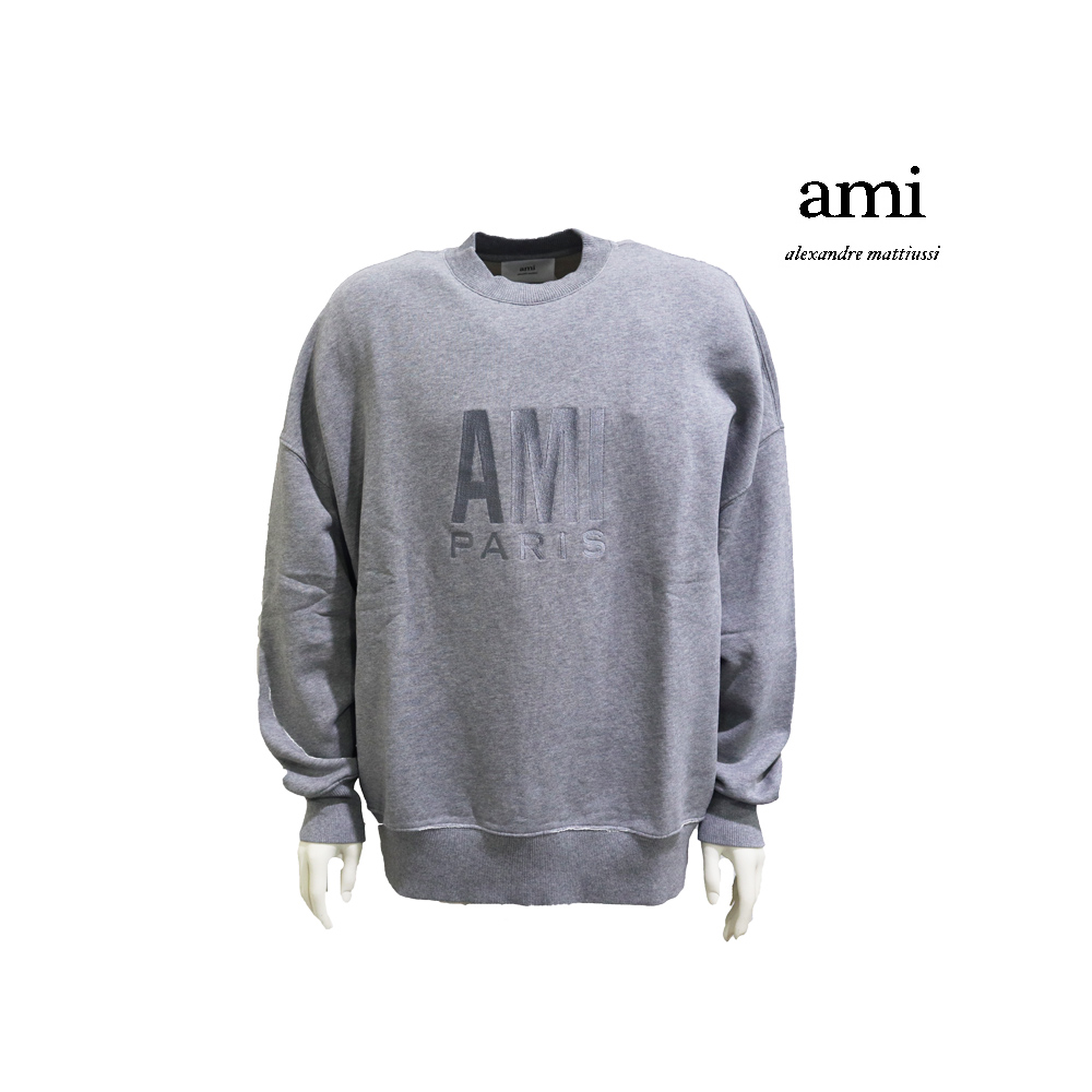 AMI アミパリス スウェットシャツ グレー | アウトレットジャパン福岡