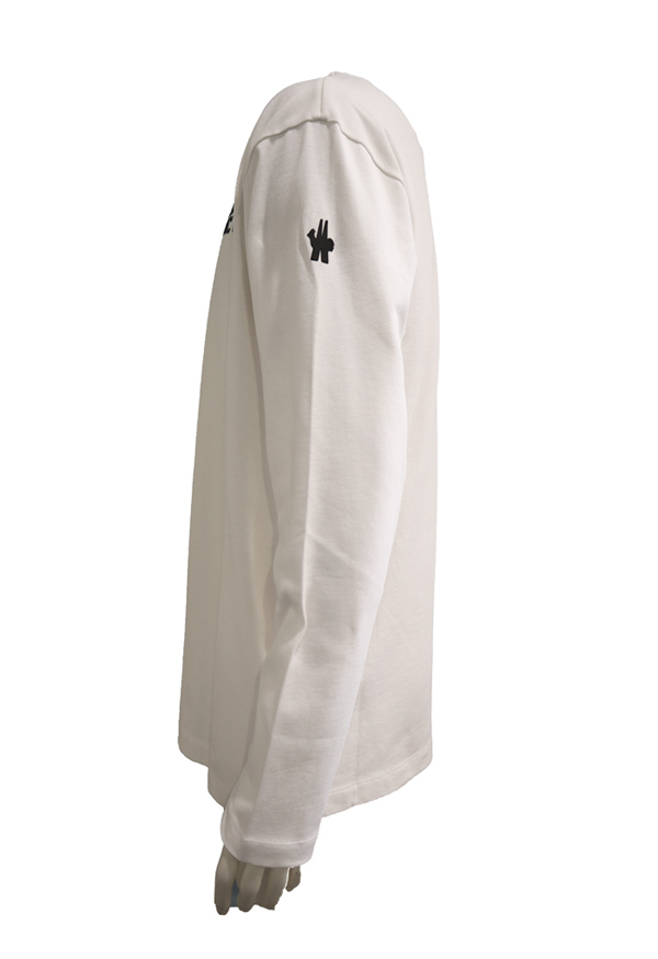 【冬季セール】MONCLER Tシャツ L 着用回数3回程度の備品 ホワイト胸囲122cm